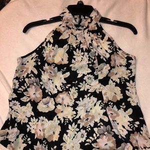 Floral Halter Tank Top
